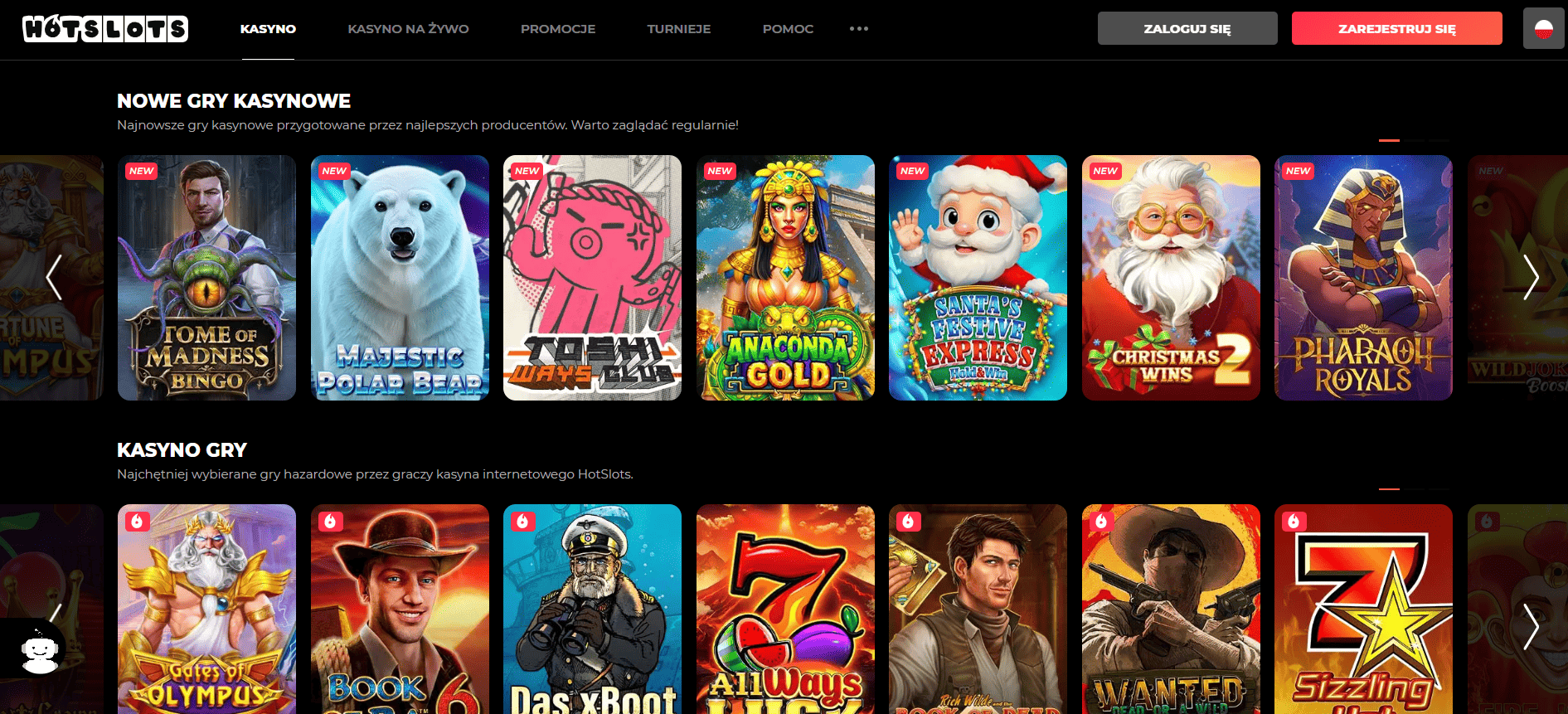 Kolekcja gier w HotSlots